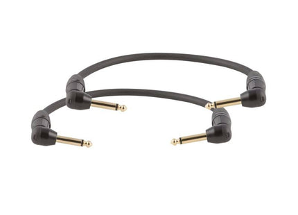 DH ONEHERO Series Pair of professional instrument cable Ø 6.3 mm right angle mono plug connections DHS600LU