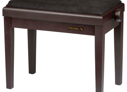 Proel Stage Piano Bench Matt rosewood frame - single padded seat with velvet cover PB90VSRBK