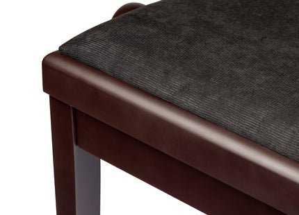 Proel Stage Piano Bench Matt rosewood frame - single padded seat with velvet cover PB90VSRBK