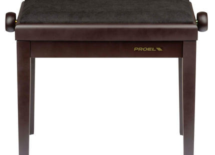 Proel Stage Piano Bench Matt rosewood frame - single padded seat with velvet cover PB90VSRBK