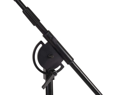 Proel Stage Professional large dimension microphone stand with telescopic boom large and Ø 50 mm swivel castors with brake PRO400