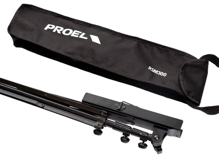 Proel Stage Foldable music stand, 3-section height-adjustable with tiltable music holder RSM300