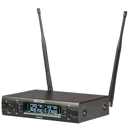 Eikon UHF diversity PLL dual CH professional wireless microphone WM900