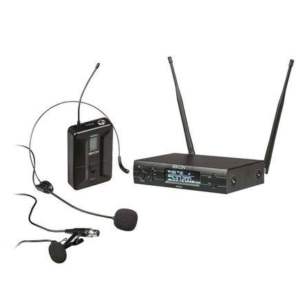 Eikon UHF diversity PLL dual CH professional wireless microphone WM900