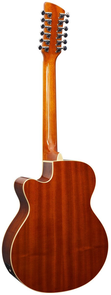 Brunswick Advanced Stage Guitar 12 String Electro - Natural Gloss BTK5012NA